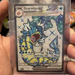 2023 Pokemon SCARLET&VIOLET GYARADOS EX FULL ART ULTRA RARE HOLO 225/198🔥🔥🔥 - Image 2
