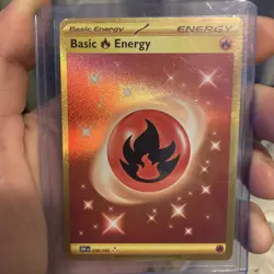 Pokemon TCG Gold Basic Fire Energy 230/197 Obsidian Flames NM - Image 1