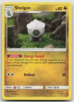 Shelgon 43/70 Uncommon Dragon Majesty Pokemon LP - Image 1