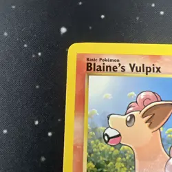 Blaine's Vulpix 1st Edition 65/132 NM Gym Heroes Regular Pokemon TCG Near Mint - Image 2