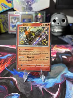 Pokemon TCG Entei 112/091 SV Paldean Fates Shiny Rare NM Baby Shiny - Image 1