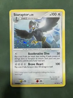 Pokemon TCG Diamond and Pearl Staraptor (16/130) Holo Rare - Image 1