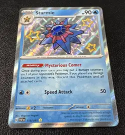 Pokemon Starmie Shiny Rare Holofoil 119/091 Paldean Fates - Image 2