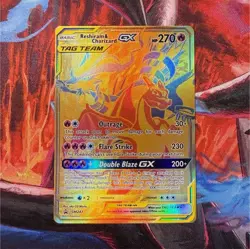 Pokemon Reshiram & Charizard GX promo Holo Sm247 - Image 1