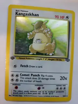 Kangaskhan 1st Edition Jungle Holo Pokemon Base WOTC - Image 1