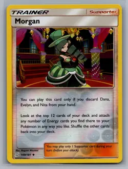 Morgan 149/181 Uncommon Team Up Pokemon Reverse Holo Lightly Played - Image 1
