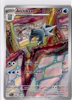 Pokemon Arctibax #209/193 SV02: Paldea Evolved Illustration Rare - Image 1