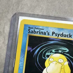 Sabrina's Psyduck 99/132 Gym Challenge Regular 1st Edition MP / HP Pokemon - Image 2
