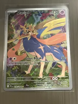 Pokemon TCG Phantasmal Flames Zacian Illustration Rare 100/094 - Image 1