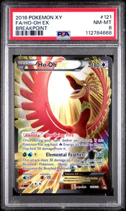 2016 POKEMON BREAKPOINT HO-OH EX #121 ULTRA RARE PSA 8 NEAR MINT #112784668 - Image 1