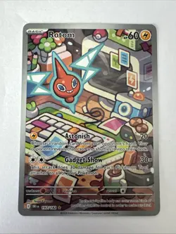 Pokemon TCG Rotom 197/182 Holo Illustration Rare Destined Rivals SV10 - Image 1