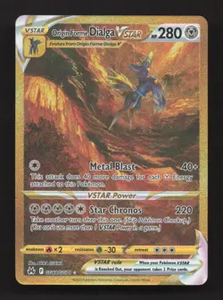 Origin Forme Dialga VSTAR GG68/GG70 Crown Zenith Galarian Gallery Holo NM - Image 1