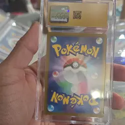 The Pokemon Company Team Rocket's Meowth CGC 10 Holo 109/098 Sv10 Japanese - Image 2