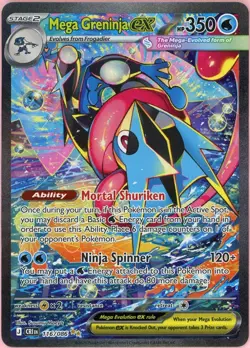 Pokemon Single: Mega Greninja ex 116/086 Chaos Rising (2026) SIR NM - Image 1