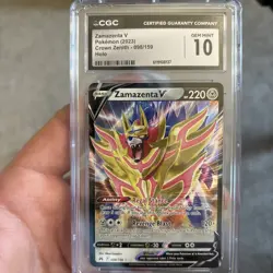CGC 10 Zamazenta V 098/159 Crown Zenith English Pokemon TCG - Image 2
