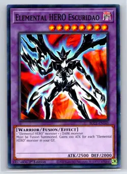 Elemental HERO Escuridao BLC1-EN141 Battles of Legend: Chapter 1 Yu-Gi-Oh LP - Image 1