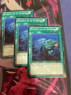 YUGIOH - MORAY OF GREED X3 - COMMON - SDRE - 1ST ED - NM - SPANISH - Image 1