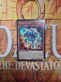 Junk Armor BLGG-EN032 Secret Rare 1st Ed NM Yugioh - Image 1