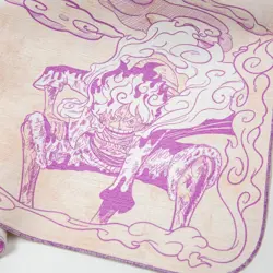 One Piece Luffy Pvramid Handcrafted Deluxe Suede PSA Signature Limited Playmat - Image 3