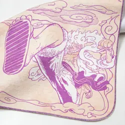 One Piece Luffy Pvramid Handcrafted Deluxe Suede PSA Signature Limited Playmat - Image 4