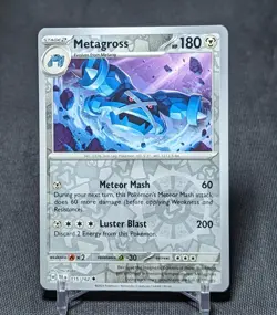 Metagross Uncommon Reverse Holo Metal Temporal Forces Pokemon TCG Card 115/162 - Image 1