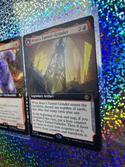 MTG Regular Extended Art: 0373 Brass's Tunnel-Grinder; 0116 Orcish Siegemaster - Image 3