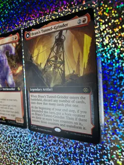 MTG Regular Extended Art: 0373 Brass's Tunnel-Grinder; 0116 Orcish Siegemaster - Image 4