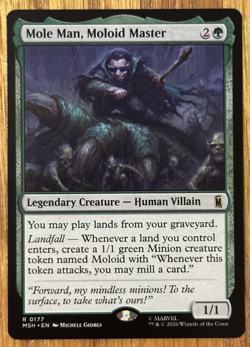 MTG Marvel Super Heroes, Mole Man, Moloid Master - Image 1