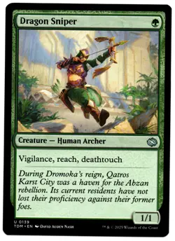 Dragon Sniper #0138 (TDM) Tarkir: Dragonstorm Uncommon MTG - Image 1