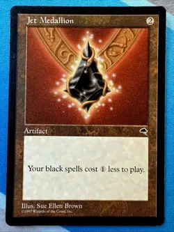 Jet Medallion - TMP - Magic The Gathering Vintage 1997 - Image 1