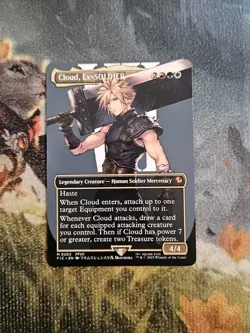 MTG - Cloud, Ex-SOLDIER - Borderless - Final Fantasy (FIC) #0202 - Image 1