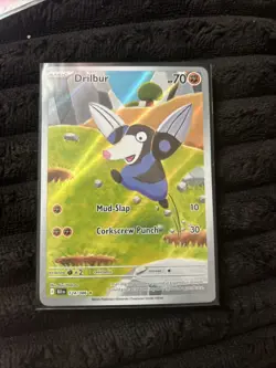 Drilbur Illustration Rare Pokemon TCG Black Bolt 124/086 - Image 1