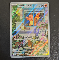 Pokemon TCG Charmander 044 SV Promo Full Art Holo English 60 HP 2023 - Image 1