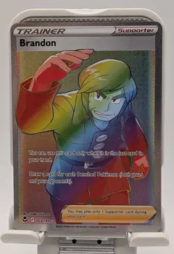 Brandon 203/195 Secret Rare Silver Tempest Pokemon TCG NM/M - Image 1