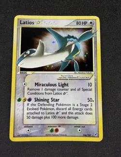 2005 Latios Gold Star Holo Rare 106/107 English Ex Dexoys Pokemon LP/NM - Image 1