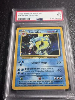 1999 Pokemon Gyarados Base Set Holo 6/102 PSA 7 English - Image 3