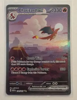 Pokemon Charizard ex Hyper Rare SIR Holo SV 151 199/165 EN - Image 1