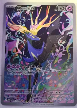 Pokemon ME04: Chaos Rising #091/086 Xerneas NM Pack Fresh - Image 1