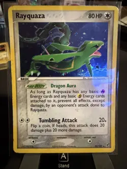 Rayquaza 22/107 Holo Rare Pokemon Ex Deoxys - Image 1