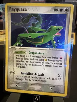 Rayquaza 22/107 Holo Rare Pokemon Ex Deoxys - Image 3