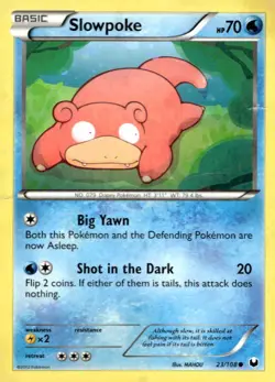Slowpoke 23/108 Common Dark Explorers Pokemon Lightly Played - Image 1