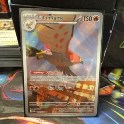 Talonflame 091/088 Holo Illustration Rare Perfect Order Pokemon NM w/ ETB Sleeve - Image 1