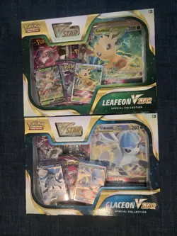 POKEMON TCG GLACEON & LEAFEON V STAR Special Collection Boxes - Brand New/Sealed - Image 1