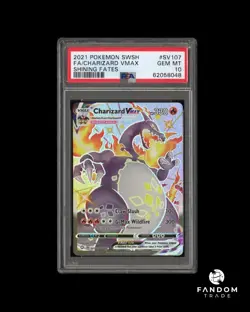 PSA 10 GEM MT Charizard VMAX SV107/SV122 Pokemon Shining Fates - Image 1