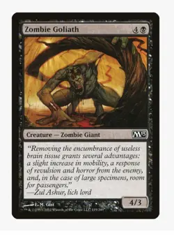 MTG Zombie Goliath #119 Magic 2013 (M13) Magic Card in Protective Sleeve - Image 1