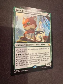 Loot, Exuberant Explorer - 0106 FDN MTG - Rare N/M - Starter - Image 1