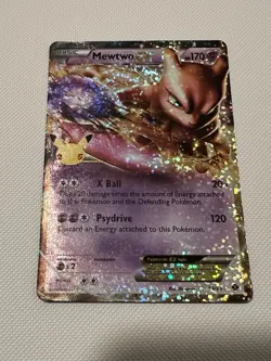 Pokemon Celebrations 25th Anniversary Card Mewtwo EX 54/99 Ultra RARE - Image 1