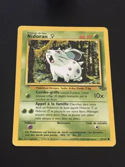 NIDORAN 57/64 - FRENCH Jungle Set - Pokemon Card LP + - Image 1