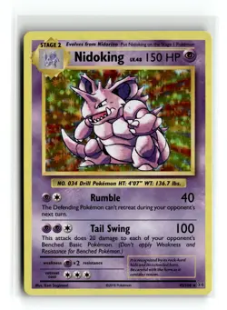 Nidoking 45/108 Holo Rare XY - Evolutions Holofoil Pokemon NM - Image 1