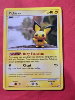 2007 Pokemon Diamond and Pearl Mysterious Treasures #93 Pichu, C, NF/H, cd4 - Image 1